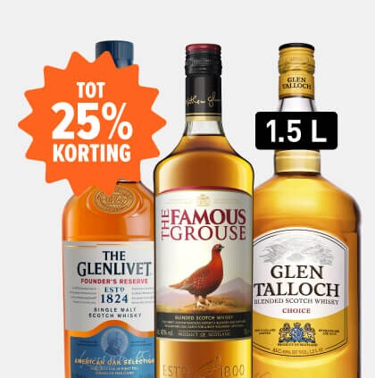 Whisky deals met korting tot 25%